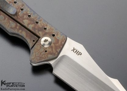 Ed Cope Custom Knife T-22 Titanium Frame Lock Flipper - Image 4