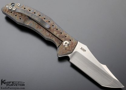 Ed Cope Custom Knife T-22 Titanium Frame Lock Flipper - Image 3
