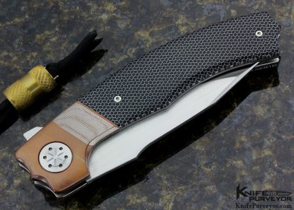 Eddie Baca Custom Knife Cetek, Copper, Super Conductor and Hand Rubbed Satin Finished CPM-154 "Big Bad Wolf" Flipper Linerlock - Image 8