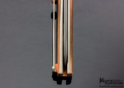 Eddie Baca Custom Knife Copper Warncliff FrameLock 8582