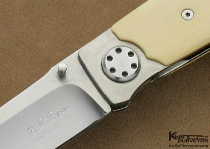Eddie J. Baca Custom Knife S-30V "DK" Linerlock - Image 2