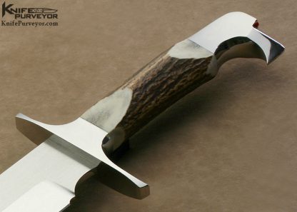 Eddie Gunther Custom Knife Eagle Head Bowie - Image 2