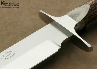Eddie Gunther Custom Knife Eagle Head Bowie - Image 3