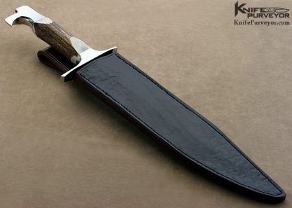 Eddie Gunther Custom Knife Eagle Head Bowie - Image 4