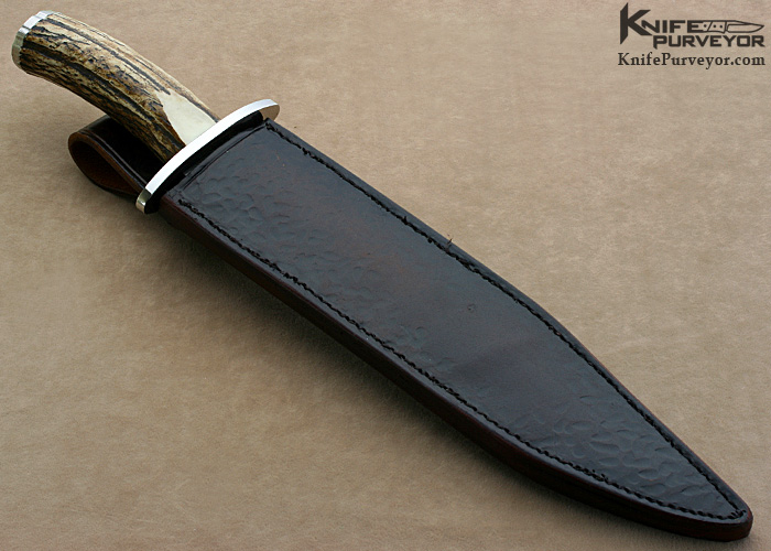 Eddie Gunther Custom Knife Stag Bowie - Image 4