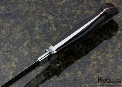 Elton Misner Custom Knife Black Canvas Micarta Bob Loveless Style Dixon Fighter - Image 5