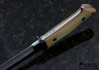 Elton Misner Custom Knife Bone Linen Micarta Bob Loveless Style Dixon Fighter - Image 5
