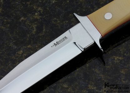 Elton Misner Custom Knife Bone Linen Micarta Bob Loveless Style Dixon Fighter - Image 2