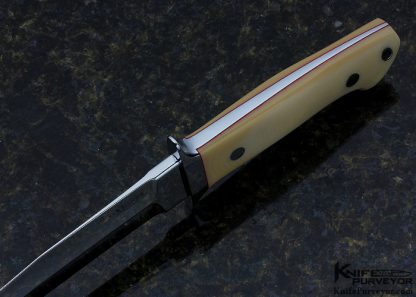 Elton Misner Custom Knife Bone Linen Micarta Bob Loveless Style Dixon Fighter - Image 4