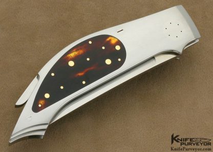 Emmanuel Esposito Custom Knife Exotic Material with 14 Kt Gold Dots - Image 3