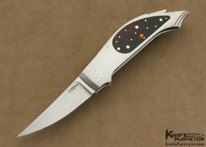 Emmanuel Esposito Custom Knife Exotic Material with 14 Kt Gold Dots