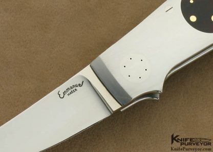 Emmanuel Esposito Custom Knife Exotic Material with 14 Kt Gold Dots - Image 2