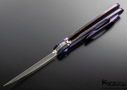 Enrique Pena Custom Knife Mokuti Wicked Swayback Flipper - Image 8