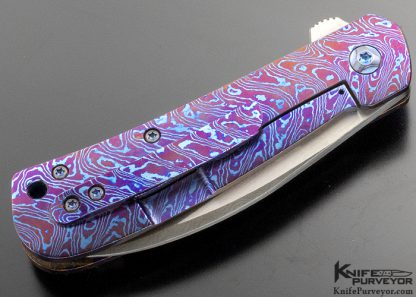 Enrique Pena Custom Knife Mokuti Wicked Swayback Flipper - Image 3
