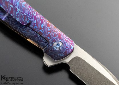 Enrique Pena Custom Knife Mokuti Wicked Swayback Flipper - Image 5
