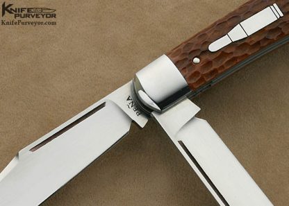 Enrique Pena Custom Knife Jigged Bone "Hunter Trader Trapper" Slipjoint - Image 2