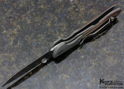 Ernie Emerson Custom Knife Mini CQC 8  Canvas Micarta Linerlock - Image 5