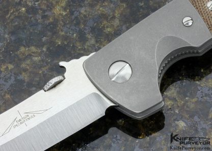Ernie Emerson Custom Knife Mini CQC 8  Canvas Micarta Linerlock - Image 2