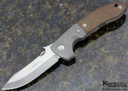 Ernie Emerson Custom Knife Mini CQC 8  Canvas Micarta Linerlock