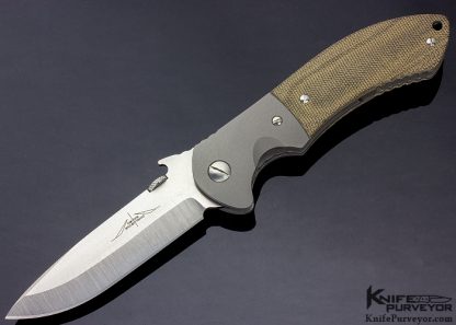 Ernie Emerson Custom Knife MV-5 Viper with Canvas Micarta