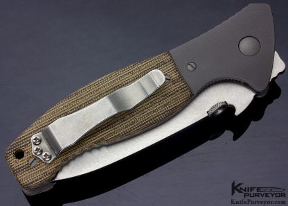 Ernie Emerson Custom Knife Canvas Micarta CQC-15 - Image 3