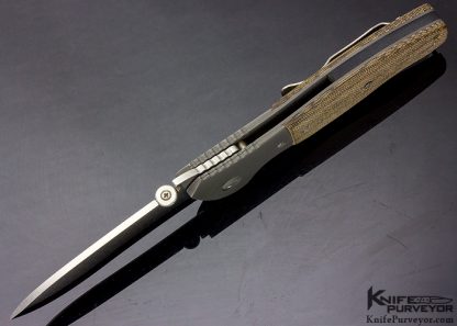 Ernie Emerson Custom Knife Canvas Micarta CQC-15 - Image 4