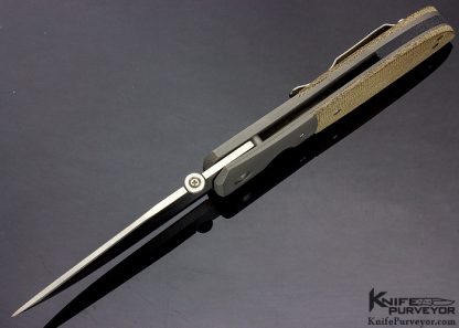 Ernie Emerson Custom Knife Canvas Micarta MV-4 Linerlock - Image 4