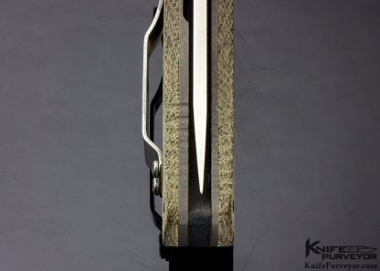 Ernie Emerson Custom Knife P-Tac Canvas Micarta Linerlock - Image 6