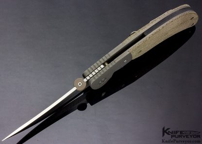 Ernie Emerson Custom Knife P-Tac Canvas Micarta Linerlock - Image 4