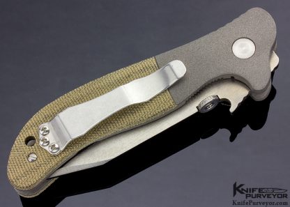 Ernie Emerson Custom Knife "Gentleman Jim" with Canvas Micarta - Image 3