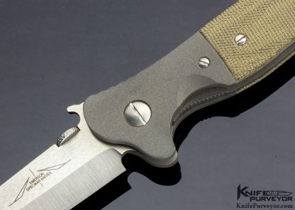 Ernie Emerson Custom Knife "Gentleman Jim" with Canvas Micarta - Image 2