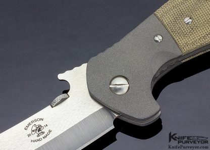 Ernie Emerson Custom Knife Custom Smyte with 2014 Skull Logo - Image 2