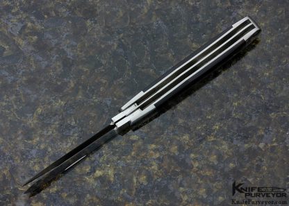 Eugene Shadley Custom Knife 2 Blade Slipjoint with Pen Shell, 14 Kt Gold Shield and Pins - Image 5