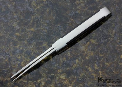 Eugene Shadley Custom Knife 2 Blade Slipjoint with Pen Shell, 14 Kt Gold Shield and Pins - Image 4