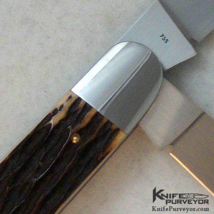Eugene Shadley Custom Knife Remington Bone 3 Blade Sowbelly Slipjoint - Image 2