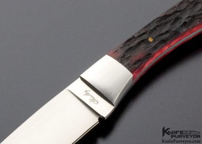 Eugene Shadley Custom Knife Jigged Bone Small Game Fixed Blade - Image 2