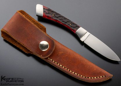 Eugene Shadley Custom Knife Jigged Bone Small Game Fixed Blade - Image 3