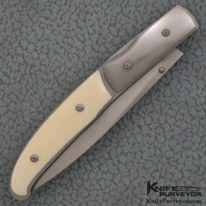 Steve Fecas Custom Knife Stainless Steel Lockback - Image 3
