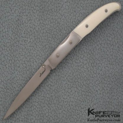Steve Fecas Custom Knife Stainless Steel Lockback