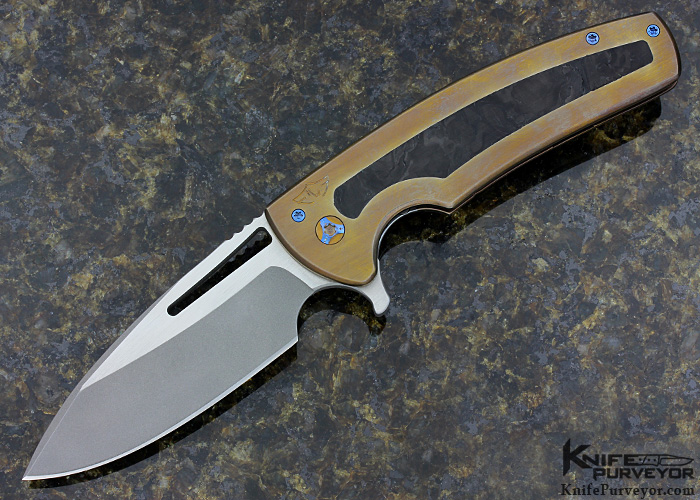 Ferrum Forge Custom Ferrum Forge Custom Knife Marble Carbon Fiber Deuce Redux - Knife Purveyor