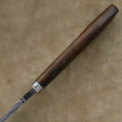 Jerry Fisk Custom Knife Engraved Damascus Sendero - Image 4