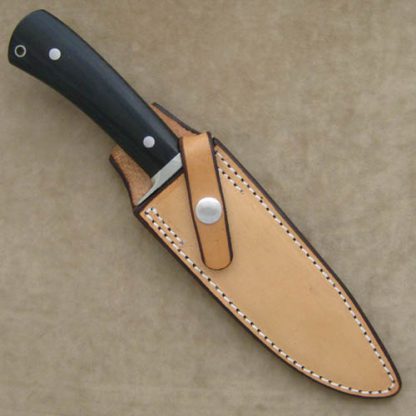 Jerry Fisk Custom Knife Military Micarta Handled Fighter - Image 3