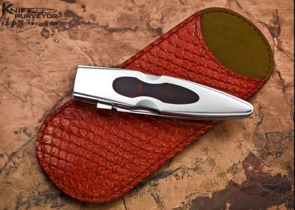 Antonio Fogarizzu Custom Knife Exotic Material Interframe Lockback Dagger - Image 2