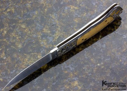 Sam Alfano Engraved Ron Lake Custom Knives Tail Lock Set of Two - Image 10