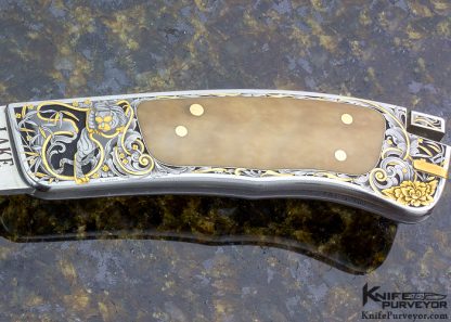 Sam Alfano Engraved Ron Lake Custom Knives Tail Lock Set of Two - Image 7