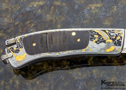 Sam Alfano Engraved Ron Lake Custom Knives Tail Lock Set of Two - Image 17