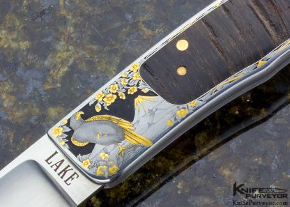 Sam Alfano Engraved Ron Lake Custom Knives Tail Lock Set of Two - Image 13