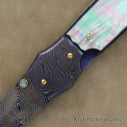 Francesco Pachi Custom Knife Blacklip Pearl Dagger - Image 2