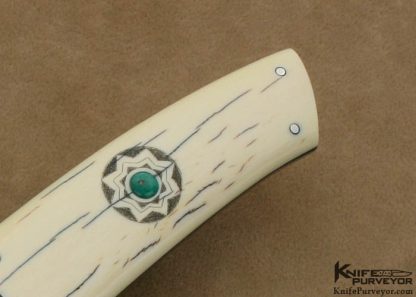 Francesco Pachi Custom Knife Mirella Pachi Scrimshawed Mammoth Ivory - Image 3