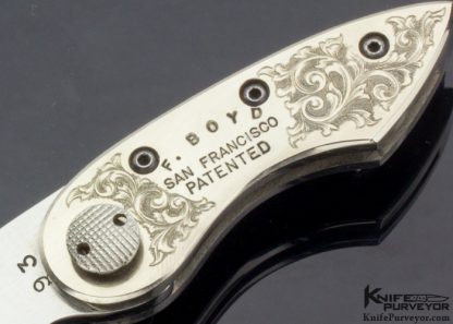 Francis Boyd Custom Knife Button Lock #93 - Image 2